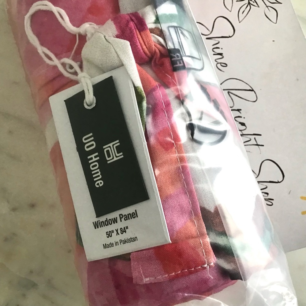 Window Panel Curtain Roses New With Tag - Picture 8 of 9